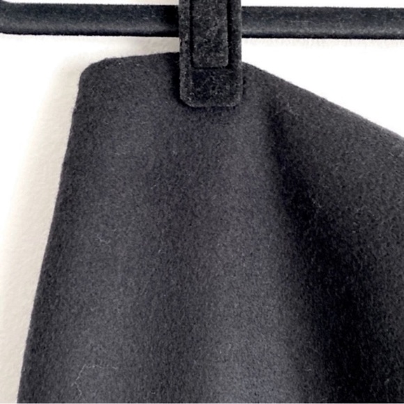 ZARA WOOL HIGH WAISTED MIDI PENCIL SKIRT ELEGANT CHIC Black M - Picture 7 of 15